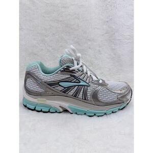 Brooks Ariel Womens Running Shoes Silver Blue Size 6 Wide Stability Shoe